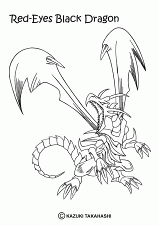 YU-GI-OH coloring pages - Black Metal Dragon 3