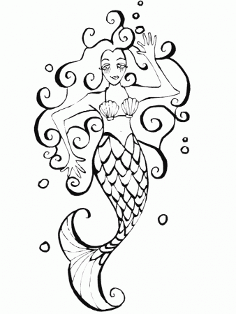 Mermaid Coloring Pages | Clipart Panda - Free Clipart Images