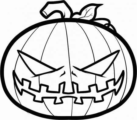 scary pumpkin Colouring Pages (page 3)