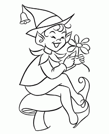 day coloring page sheets leprechaun elf
