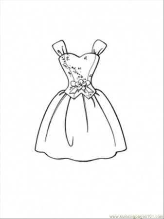 Inn Trending » Fashion Dresses Coloring Pages