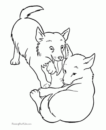 Animal Printables - Coloring pages of dogs and puppies!