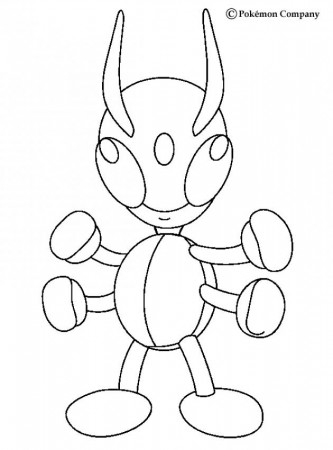 BUG POKEMON coloring pages - Flying Ledian