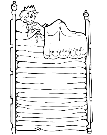 Princess Pea Coloring Page