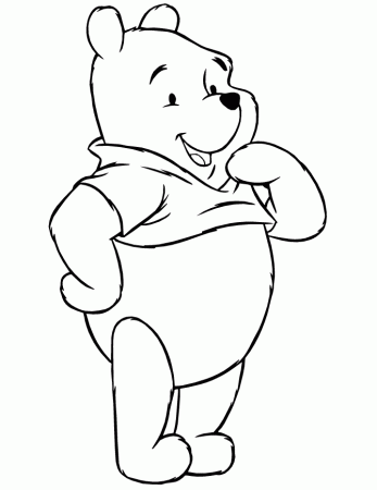 cute of winnie pooh Colouring Pages