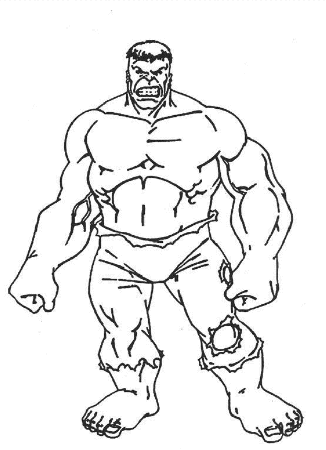 The hulk Coloring Pages For Kids | Coloring Pages