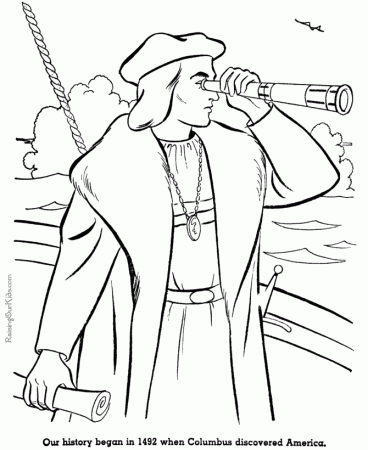 Coloring Pages Of Christopher Columbus 158 | Free Printable 