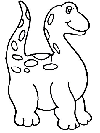 Dinosaur Outline Coloring Pages Kentbaby Pictures - ClipArt Best 