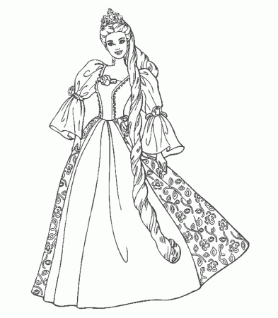 Disney Cartoon, Barbie Doll Princess Coloring Pages | coloring pages