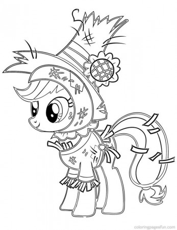 My Little Pony Applejack Coloring Pages | Cartoon Coloring Pages