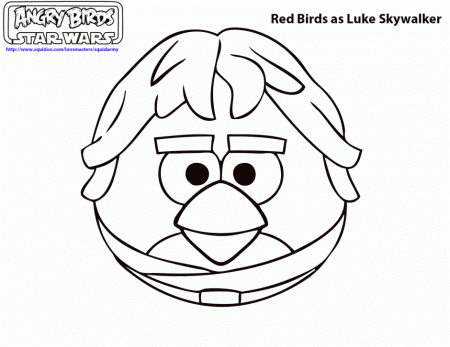Angry Birds Star Wars Luke Coloring Pages SevMedia HD Wallpaper 