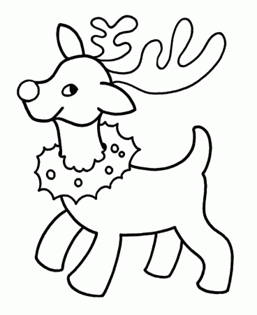Child Reindeer Coloring Page