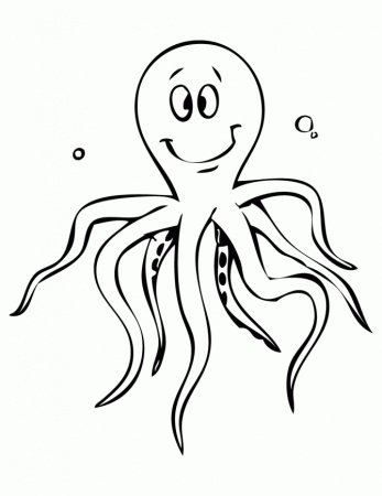 2014 free printable octopus coloring pages for kids - Coloring Point