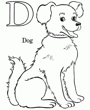 Bluebonkers: Free Printable Alphabet Coloring pages - Letter D