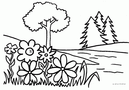 Children planting plants Colouring Pages (page 3)