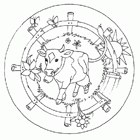 Mandala animal Coloring Pages 13 | Free Printable Coloring Pages 