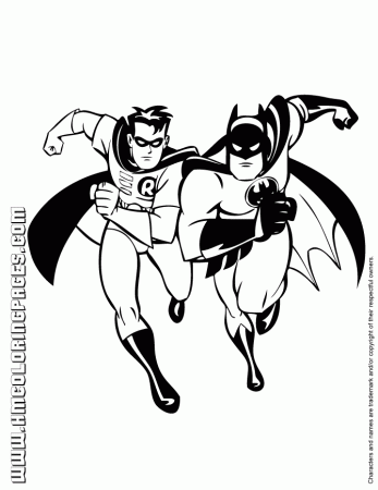 Batman Robin Coloring Pages | Inspire Kids