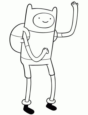 Adventure Time Finn Coloring Page | Free Printable Coloring Pages