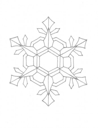 Snowflake Coloring page | Chalkboards
