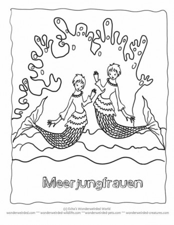 Mermaid Coloring Pages Book , Echos Little Mermaid Coloring Pages