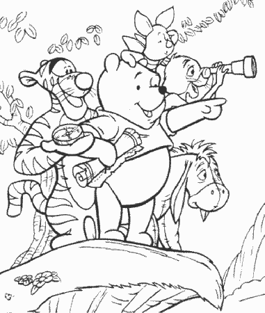 Winnie The Pooh Disney Coloring Pages