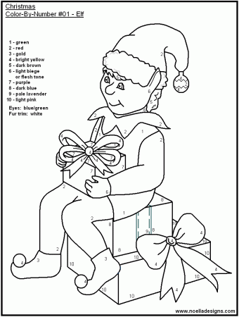Search Results » Color By Number Christmas Coloring Pages