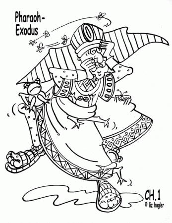 Genesis Moses Coloring Page | HOOKED ON THE BOOK