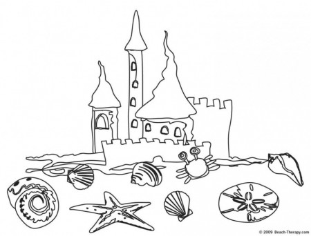 Manchester United Coloring Pages : Sand Castle Coloring Pages 