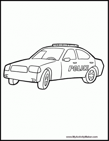 Free Printable Coloring Pages Police Cars