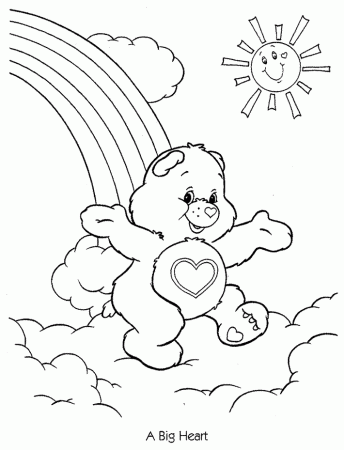 Free Care Bear Coloring Pages - Free Printable Coloring Pages 