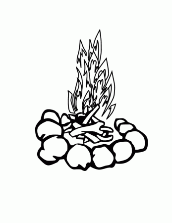 eps camp-fire0001 printable coloring in pages for kids - number 