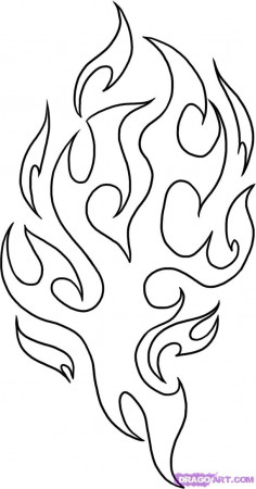 Fire Flames Coloring Pages
