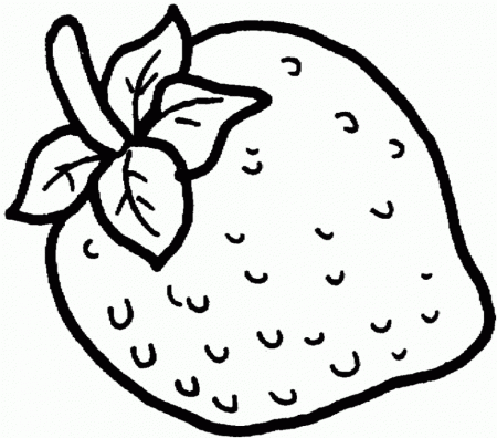 Strawberry Coloring Pages For Kids Printable Coloring Pages For 