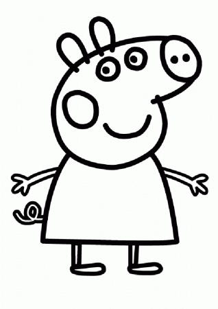 Pin Peppa Colouring Funny Doblelolcom Cake