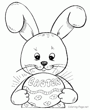 Easter Coloring Pages - Good Easter Bunny
