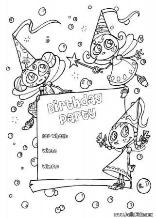 coloring pages birthday cards | Maria Lombardic