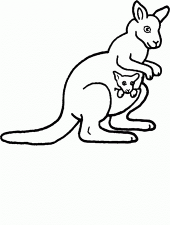 Kangaroo Coloring Book Pages | 99coloring.com