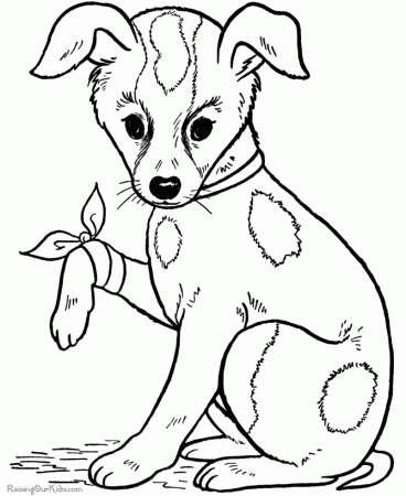 Dog Coloring Pages For Kids | Printable Coloring Pages