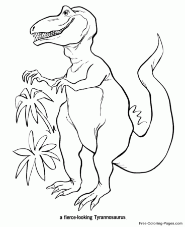 Free Printable Dinosaur coloring pictures