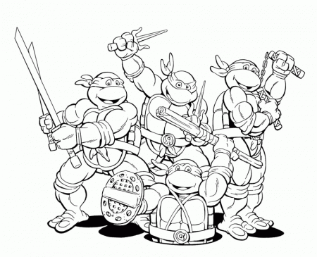 Color Pages Ninja Turtles