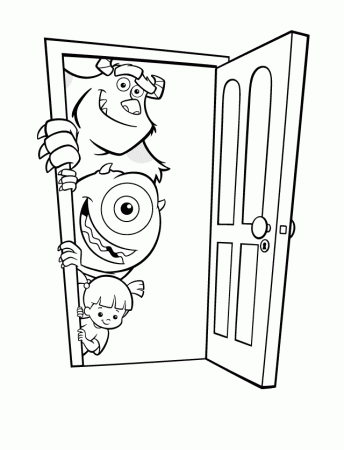Monsters inc Coloring Pages - Coloringpages1001.