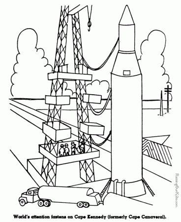 Space Program history coloring pages for kid 117