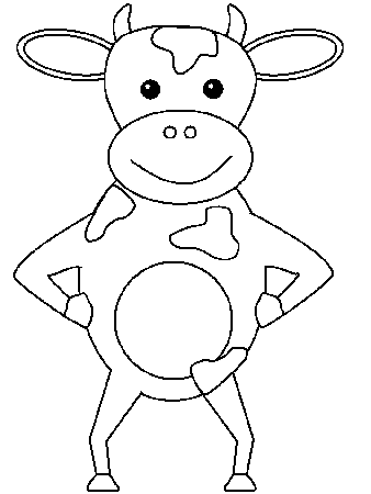 cow coloring pages - smilecoloring.com
