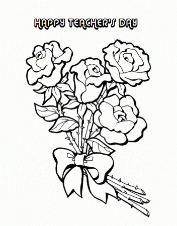 happy teachers Day Colouring Pages