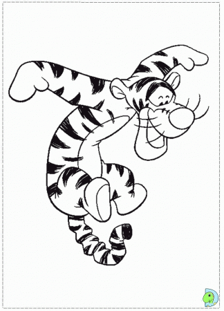 Tigger Coloring page- DinoKids.