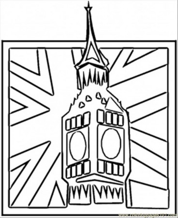 Coloring Pages Big Ben (Countries > Great Britain) - free 