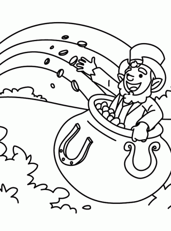 Leprechaun coloring page | Colegio - St. Patrick's Day