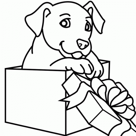 Pix For > Gift Box Coloring Page
