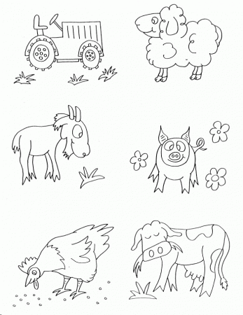Coloring Pages Of Farm Animals 387 | Free Printable Coloring Pages