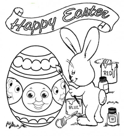 easter train Colouring Pages